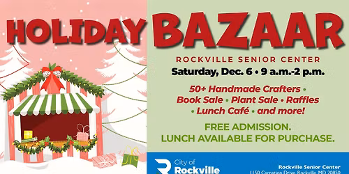  Annual Holiday Bazaar at Rockville Senior Center