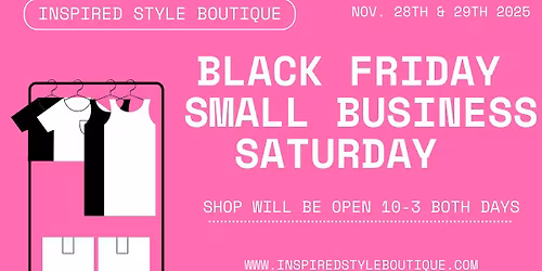 Black Friday & Small Business Saturday Event