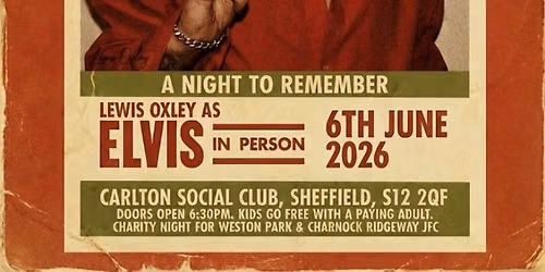 Lewis Oxley As Elvis In Person