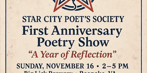 1st Anniversary Poetry Show: A Year of Reflection