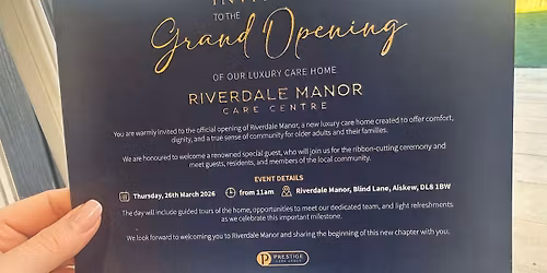 Grand Opening of Riverdale Manor