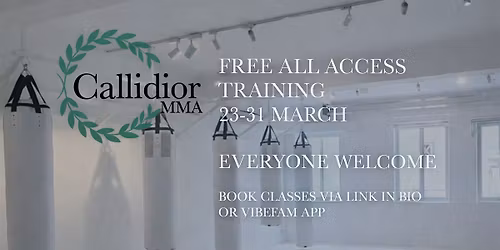Callidior MMA Free Trial: Boxing, Muay Thai, MMA, Wrestling, BJJ & Kids BJJ