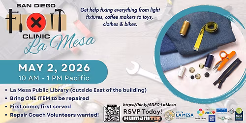 SD Fixit Clinic in La Mesa