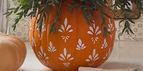 Holiday Pumpkin & Floral Design