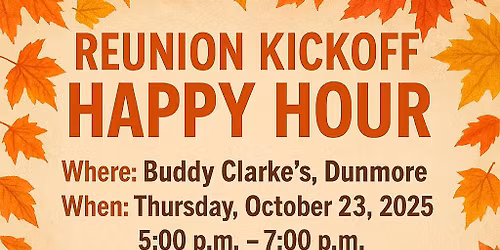 Dunmore Alum Happy Hour