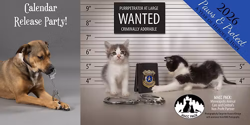 Paws & Protect Calendar Release Party