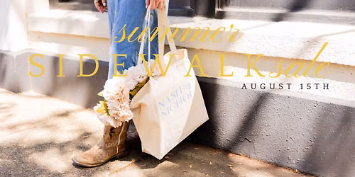 Nash & Nichol Summer Sidewalk Sale