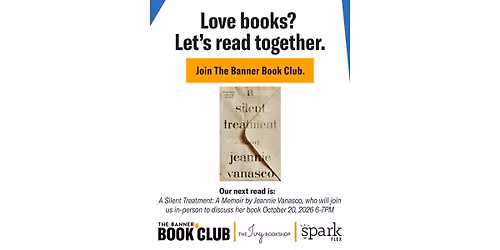The Banner Book Club October Meeting: Featuring Jeannie Vanasco, Author of A SILENT TREATMENT