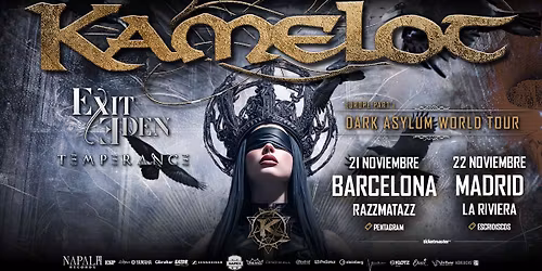 Kamelot + Exit Eden + Temperance | Barcelona