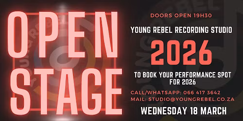 Open Stage 2026 at Young Rebel Recording Studio
