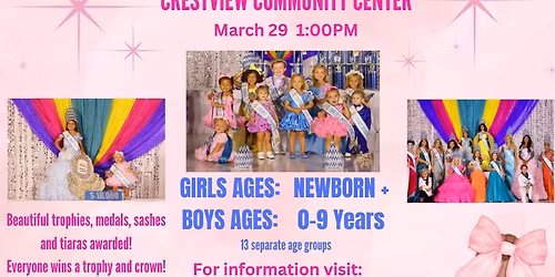 FL- Crestview Community Center Boots, Bows, and Bling Pageant