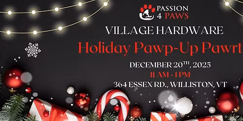 Passion 4 Paws Holiday Pawp-Up Pawrty