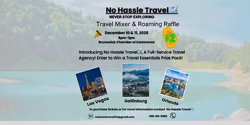 Travel Mixer & Roaming Raffle