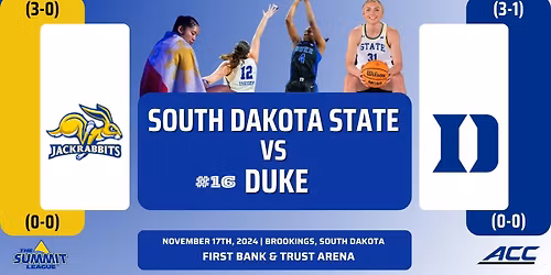 Duke Blue Devils Women's Basketball vs. South Dakota State Jackrabbits
