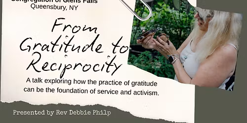 UU Service: From Gratitude to Reciprocity