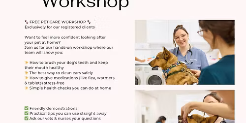 Pet Care Workshop
