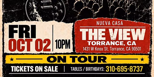 NOCHE DE ROCK EN ESPA\u00d1OL SOUTHBAY TOUR | THE VIEW MUSIC VENUE LOS ANGELES