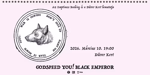 Godspeed You! Black Emperor (CA) \/ support: Kristof Hahn (Swans) - D\u00fcrer Kert