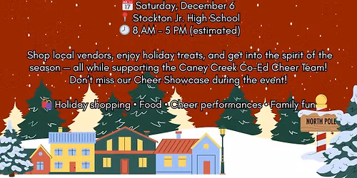 Caney Creek Co-Ed Cheer-mas Market 