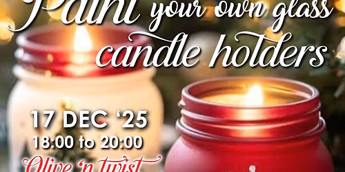 Painting Glass Candle Holders