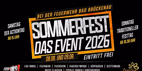 Sommerfest 2026 - das Event 2026 bei der Feuerwehr Bad Br\u00fcckenau