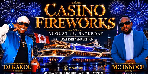 Casino Fireworks Boat Party