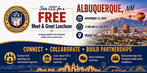 Public Works Meet & Greet Luncheon - Albuquerque, New Mexico