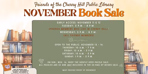 Friends of the Library Book Sale - Open to the Public 