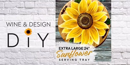 SIP & DIY: *New* Sunflower Serving Tray Painted And Resin Poured Workshop