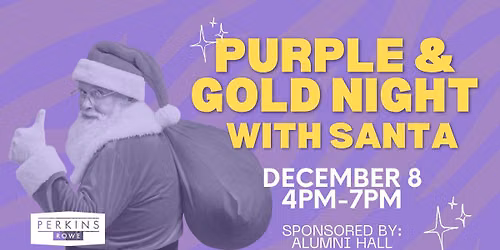 Purple & Gold Night with Santa