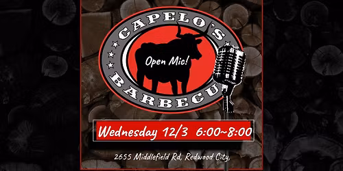 Capelo's Open Mic - Hosted by Nate Walker (Redemption Breaking)