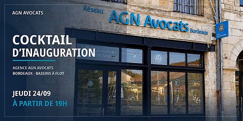 Cocktail d'inauguration - AGN Avocats Bordeaux Bassins \u00e0 Flot