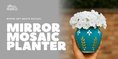 Mirror Mosaic Planter