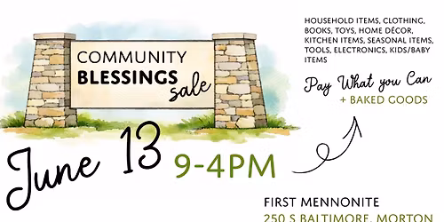 Community Blessings Sale