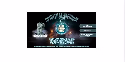 \ud83d\udd2e Spiritual Medium Night with Nicola Ghigi | Hosted by Just Send This