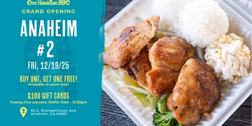 Ono Hawaiian BBQ Anaheim #2 Grand Opening Luau!