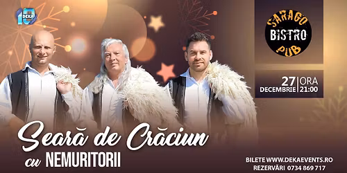 SEAR\u0102 DE CR\u0102CIUN CU NEMURITORII LA SARAGO BISTRO PUB