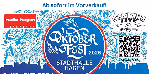 Radio Hagen Oktoberfest 2026 - SAMSTAG