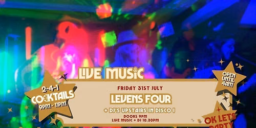 Live Music: LEVENS FOUR \/\/ Annabel\u2019s Cabaret & Discotheque