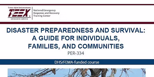 PUBLIC- Disaster preparedness and survival: A guide for Individuals, Families, and Communities.