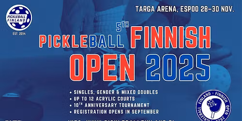Pickleball Finnish Open 2025