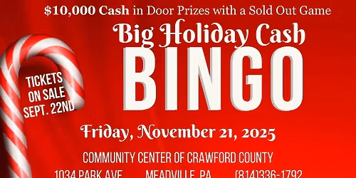 Big Holiday Cash Bingo