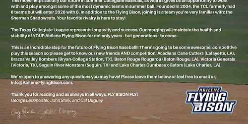 Abilene Flying Bison vs. Baton Rouge Rougarou