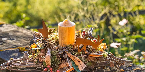 Etoile de Noël en vannerie sauvage