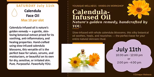 Calendula Face Oil Workshop