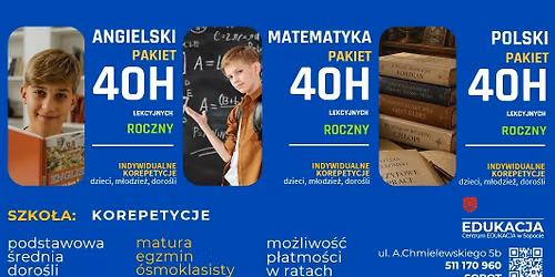SOPOT -ANGIELSKI, MATEMATYKA, POLSKI, NIEMIECKI - KOREPETYCJE