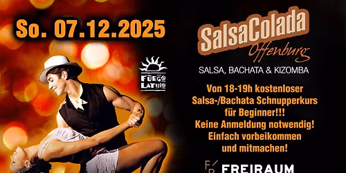 Kostenloser Salsa-Bachata Schnupperkurs f\u00fcr Beginner im FREIRAUM Offenburg