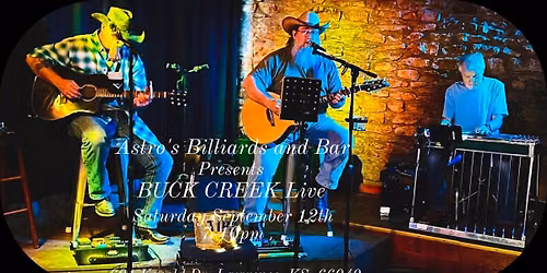 Buck Creek at Astro's Billiards and Bar - Saturday 9\/12