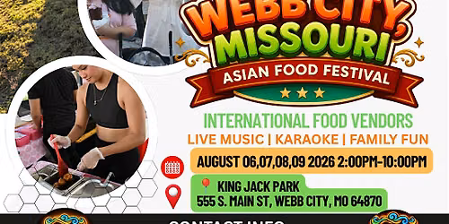 VENDORS WANTED \u2014 Webb City Asian Food Festival August 2026