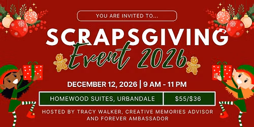Scrapsgiving 2026 - Scrapbook Event in Urbandale, Iowa by The Scrapping Studio